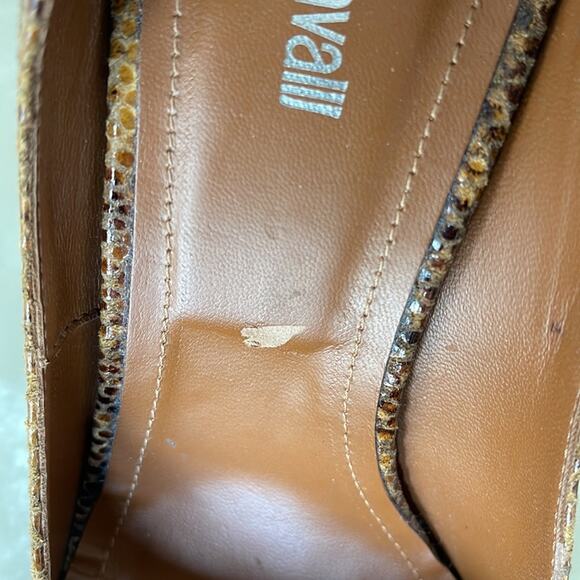 Just Cavalli  Women Shoes Heel Pumps Pointed Toes Snakeskin Stiletto Brown SZ 39 - Picture 9 of 11